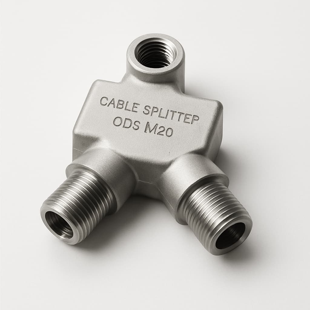 Telegaertner H02052B2011 Cable Splitter ODS M20 — illustrative AI-generated image