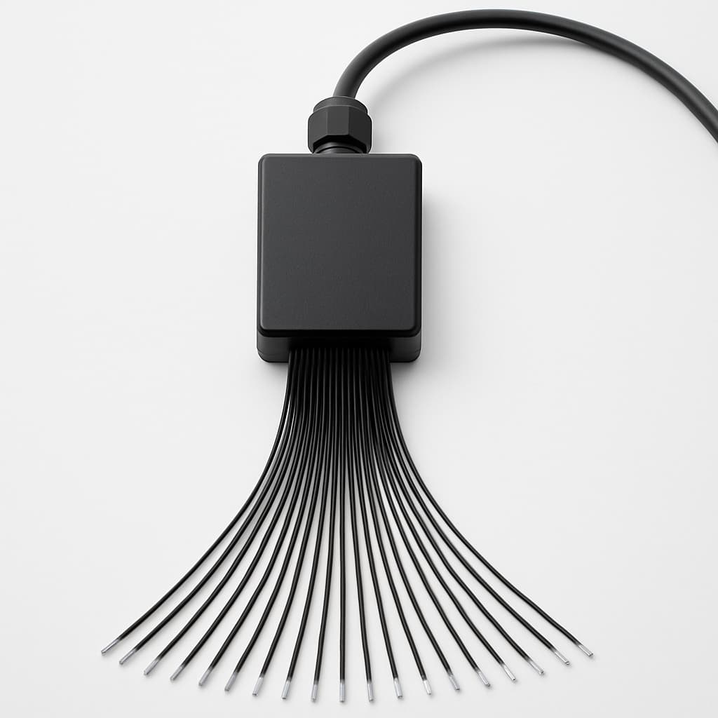 Telegaertner H02052B2030 Cable Splitter ODS M20, 24 Fibers — illustrative AI-generated image
