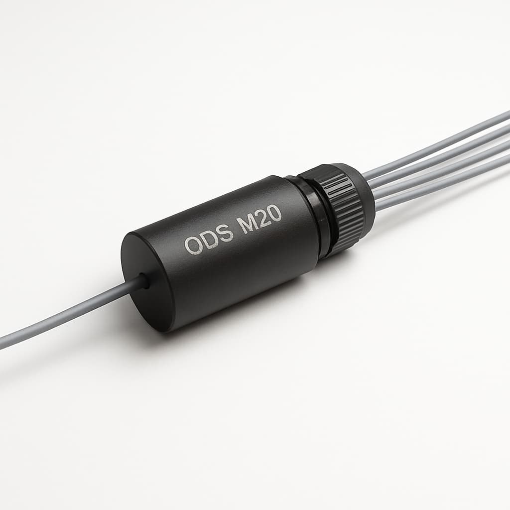 Telegaertner H02052B5010 Cable Splitter ODS M20, 4 Fibers — illustrative AI-generated image