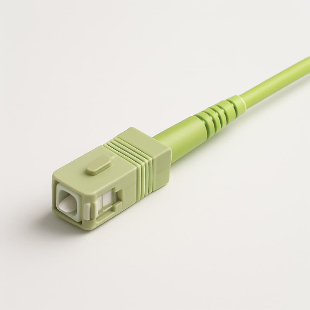 Telegaertner U01100A0423 SC Simplex Plug OM5 Cable Assembly — illustrative AI-generated image