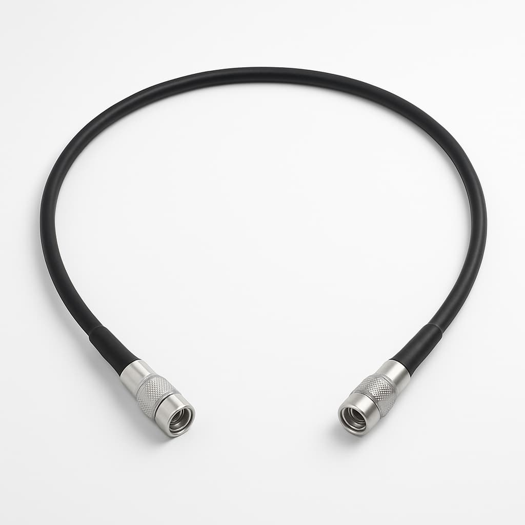 TestLine 4 LL K-K RF Measuring Cable L00010A1783, 40 GHz, 1000 mm — illustrative AI-generated image