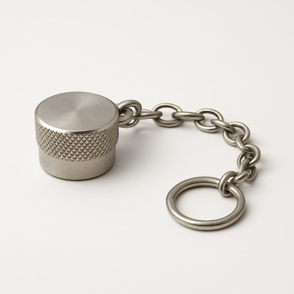 Protective Cap for 2.2-5 Jack with Chain, Metal, Y00000A0291 — illustrative AI-generated image