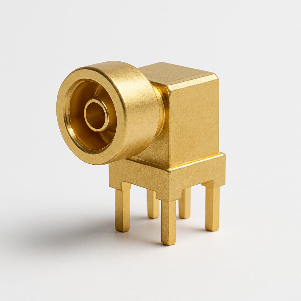 J01160A0238 SMB Angle Plug for PCB — illustrative AI-generated image