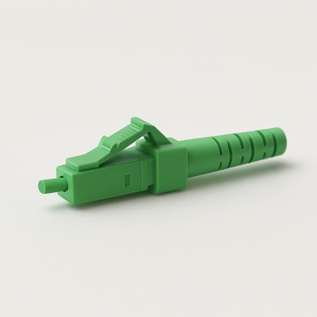 Telegaertner J08070F0003 FFP LC OS2/APC 2000, green — illustrative AI-generated image