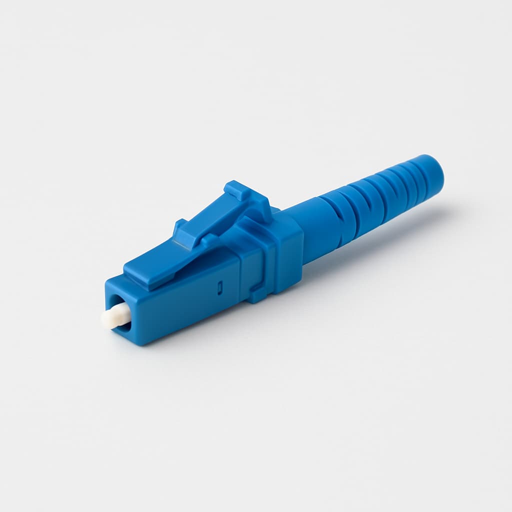 Telegaertner J08070F0004 FFP LC OS2/PC 2000, blue — illustrative AI-generated image