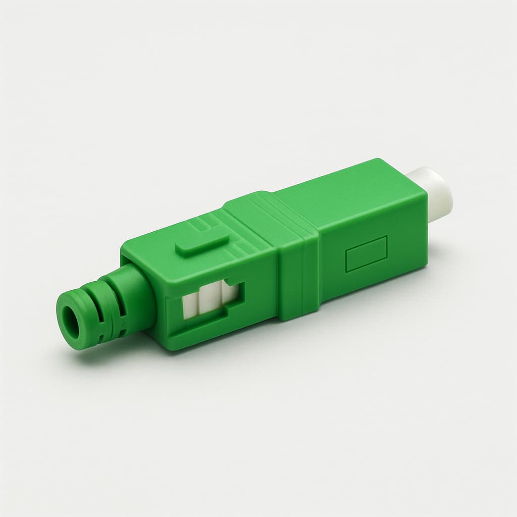 Telegaertner J08080F0003 FFP SC OS2/APC 2000, green — illustrative AI-generated image
