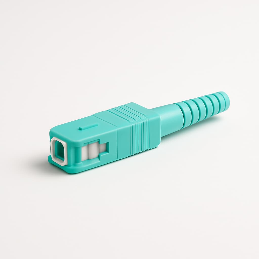 Telegaertner J08080F0005 FFP SC OM3, aqua — illustrative AI-generated image