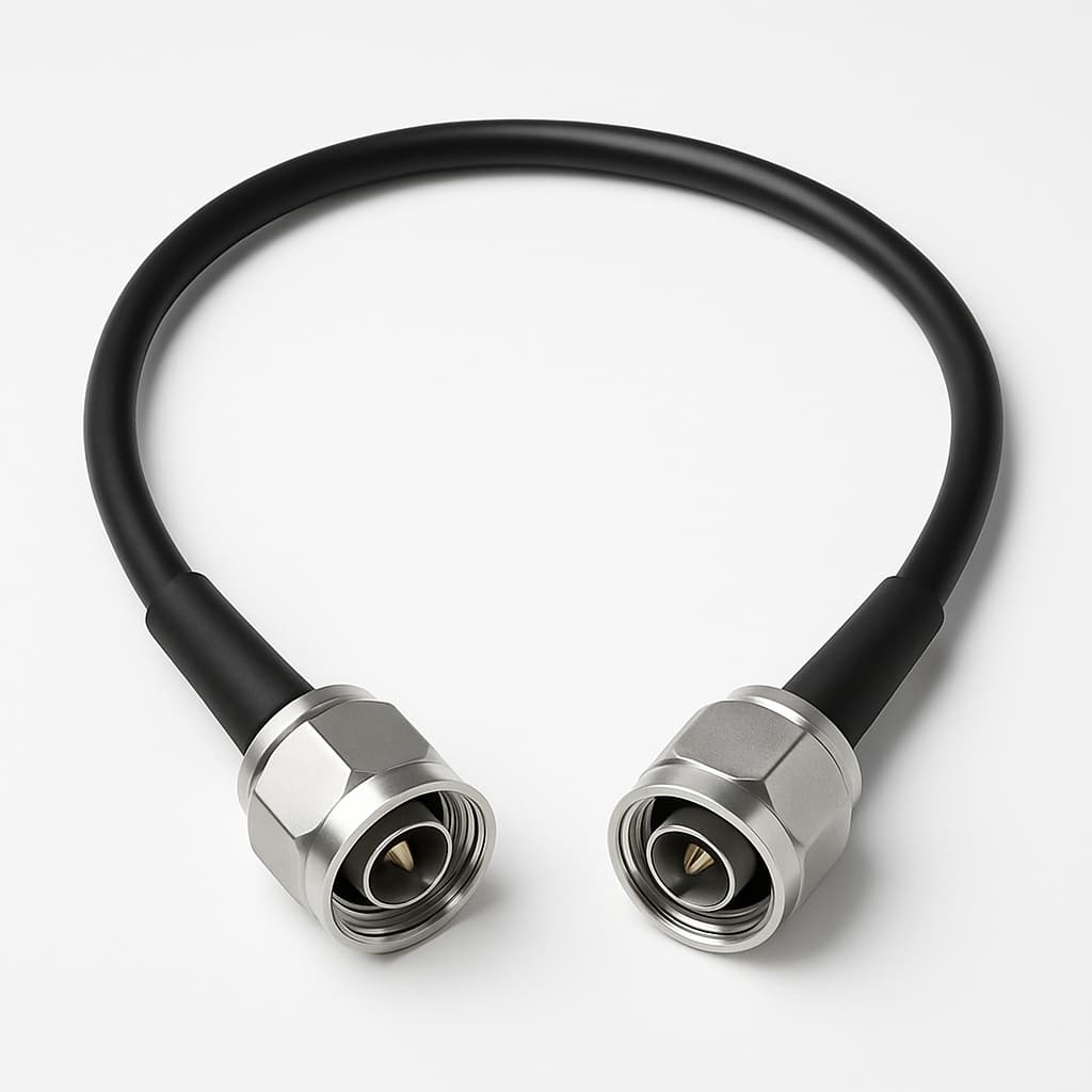 Telegaertner L00010A1725 7-16 Jumper Cable 1/4" IP67 — illustrative AI-generated image