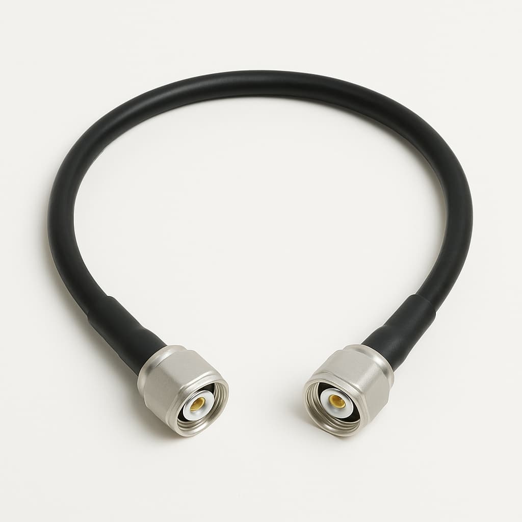 Telegaertner L00010Q0144 4.3-10 Jumper Cable 1/4" IP67 0.5 m — illustrative AI-generated image