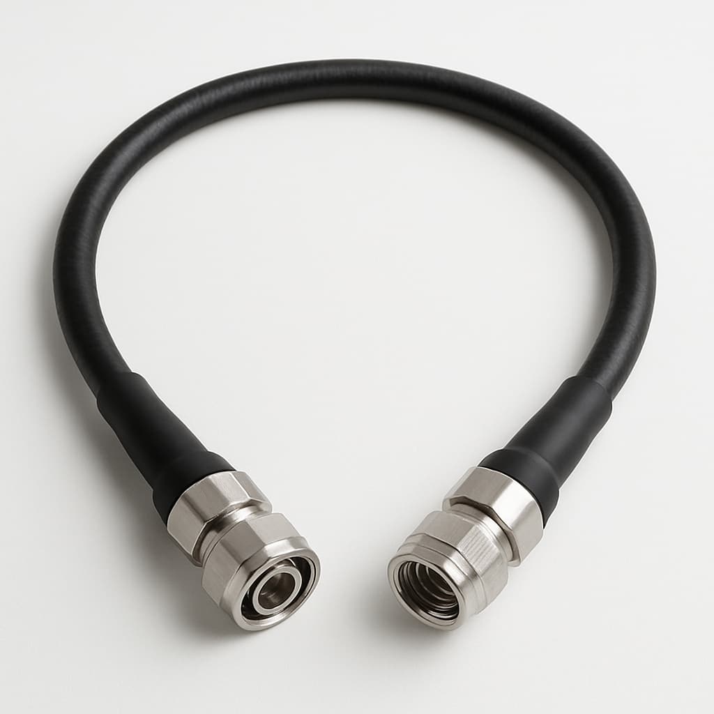 4.3-10 Jumper Cable L00010Q0158, 1/2", 0.5 m, IP68 — illustrative AI-generated image