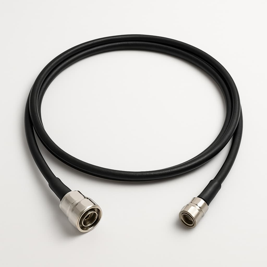Telegaertner L00012Q0139 7-16 to N Jumper Cable, 3.0 m — illustrative AI-generated image