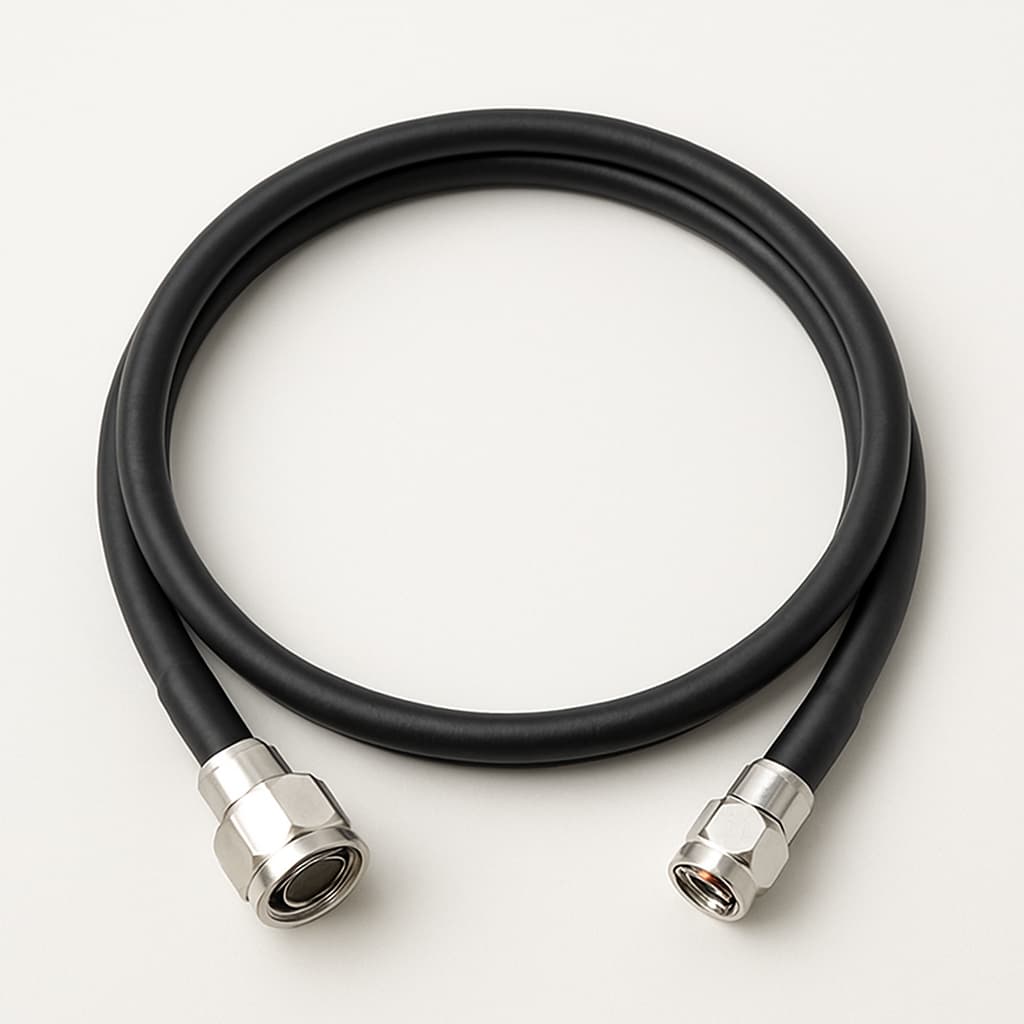 Telegaertner L00012Q0161 7-16 to 4.3-10 Jumper Cable, 3.0 m — illustrative AI-generated image