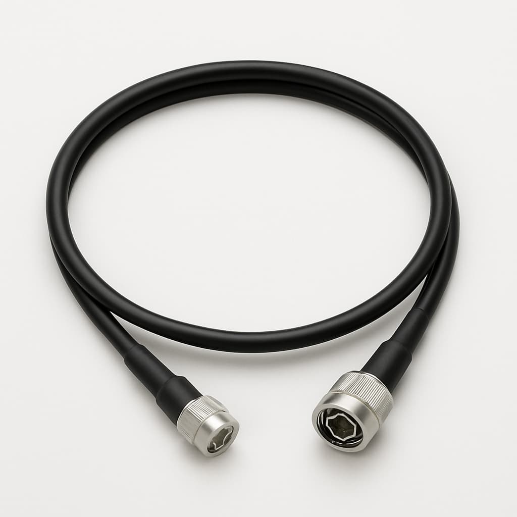 Telegaertner L00010Q0216 NEX10-N Jumper Cable, 1.0 m — illustrative AI-generated image
