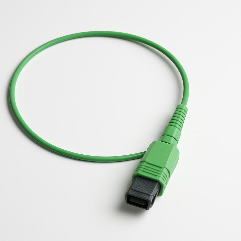 Telegaertner U01100A0304 TOC MPO/APC Female Plug SM Green Cable Assembly — illustrative AI-generated image