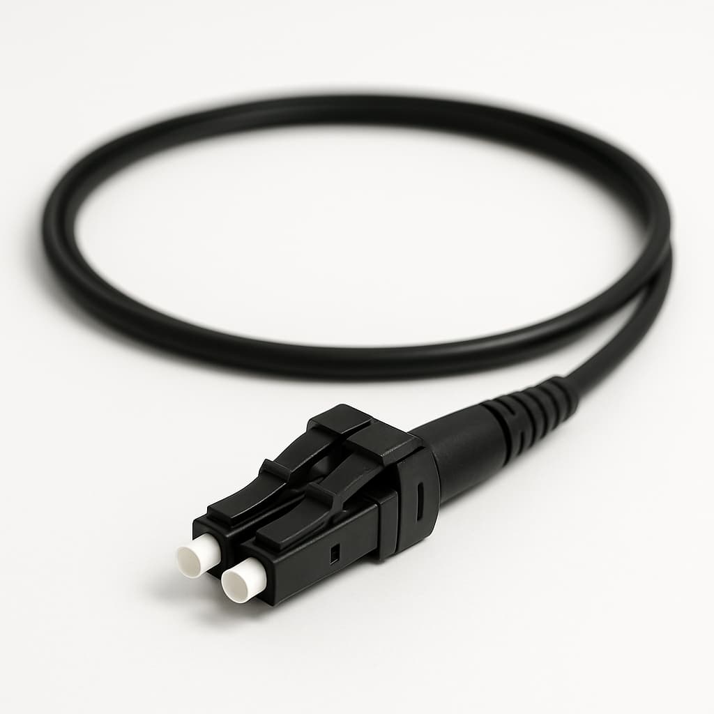 Telegaertner U01100A0418 LC Duplex Plug MM Cable Assembly — illustrative AI-generated image