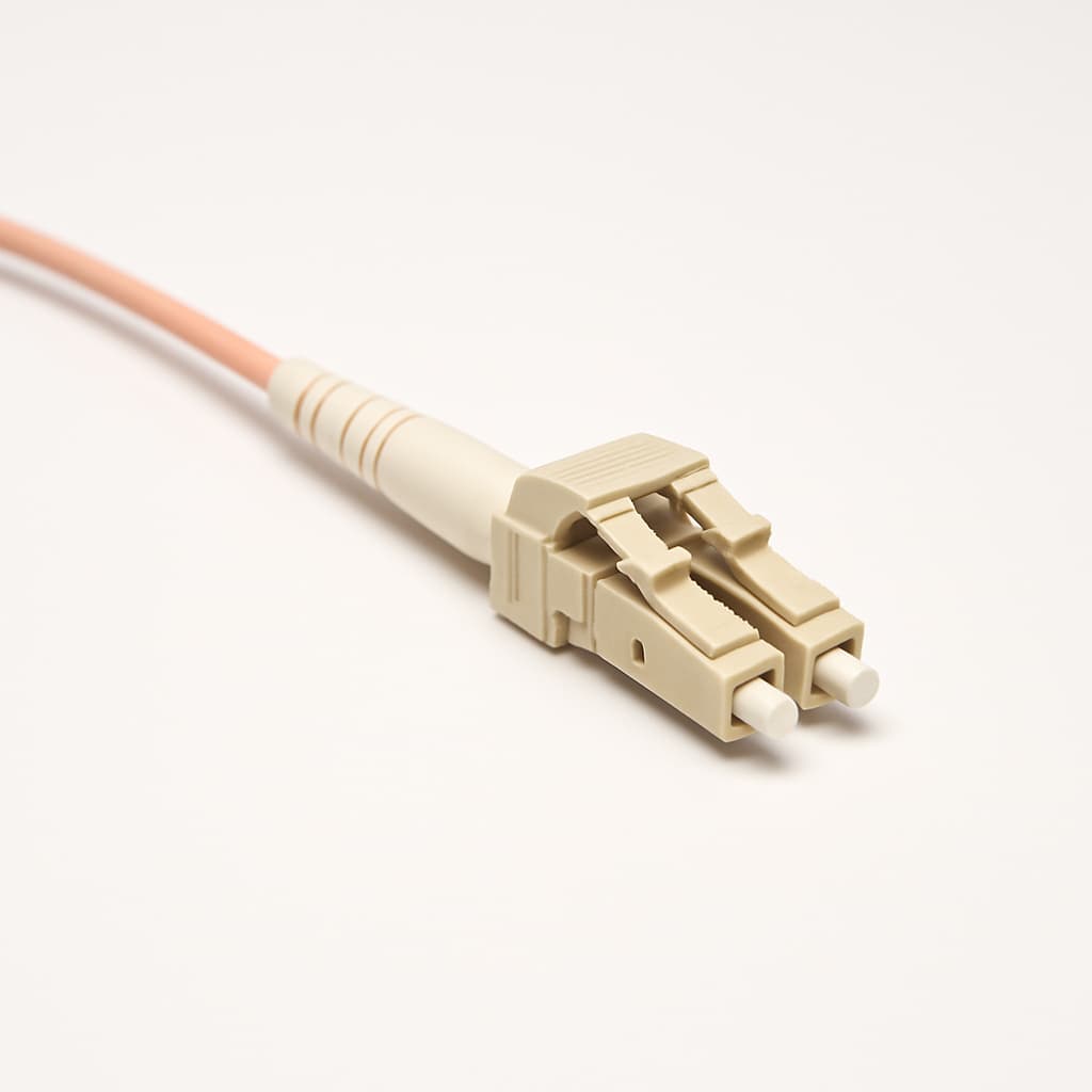 Telegaertner U01100A0419 LC Duplex Plug Cable Assembly — illustrative AI-generated image