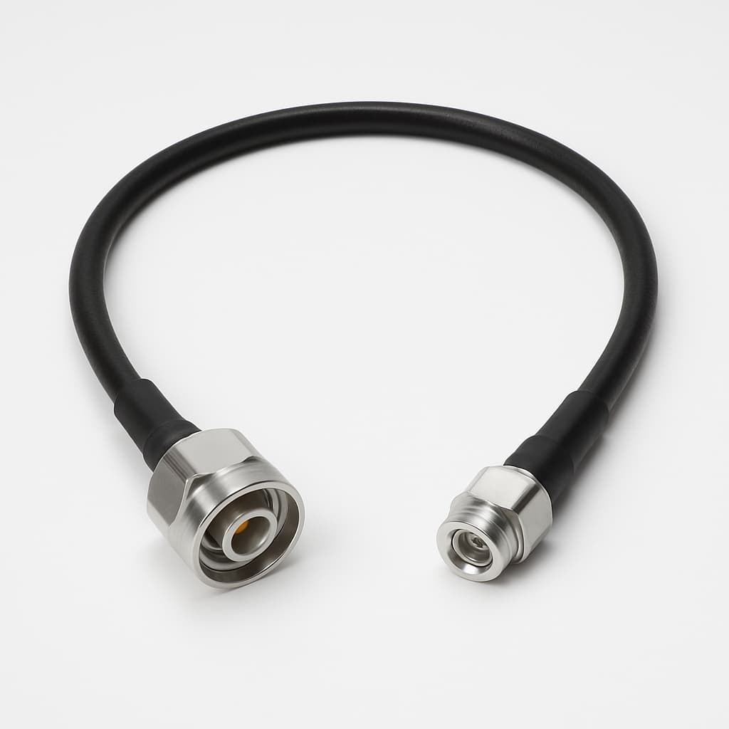 Telegaertner L00010Q0154 7-16 to 4.3-10 Jumper Cable — illustrative AI-generated image